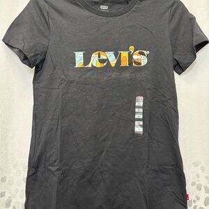 Levi's Charcoal Tee with Logo